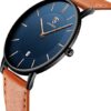 BEN NEVIS Watch, Mens Watch, Minimalist Fashion Simple Wrist Watch Analog Date with Leather Strap - Image 3