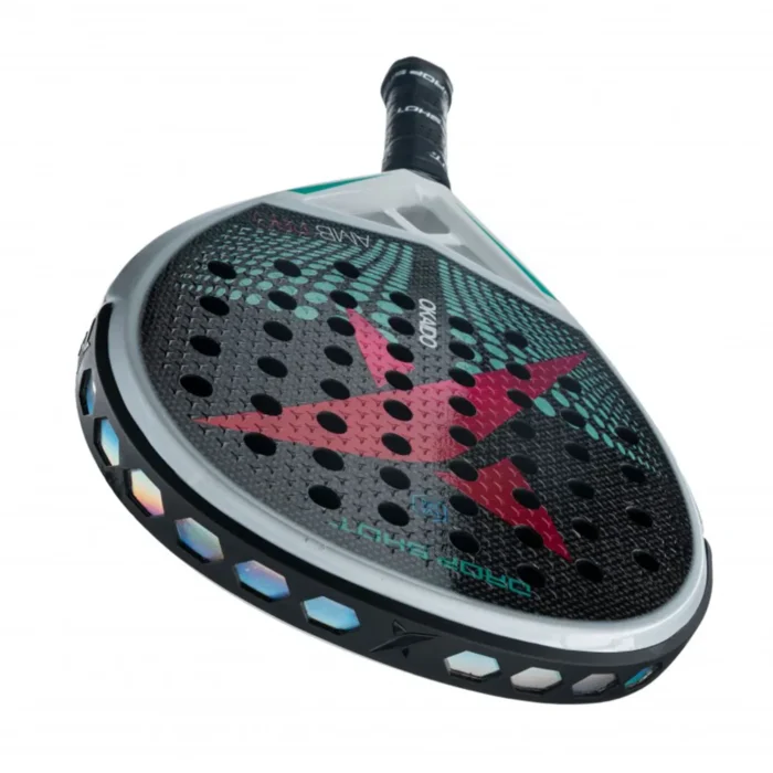 DROPSHOT Padel Racket – Okaido AMB Pro – 350-370G Black/White - Image 3